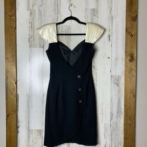 Vintage Black and Cream Dress